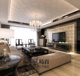 奥城·易百天津室内装饰工程设计 融合现代美学与功能性的居住艺术